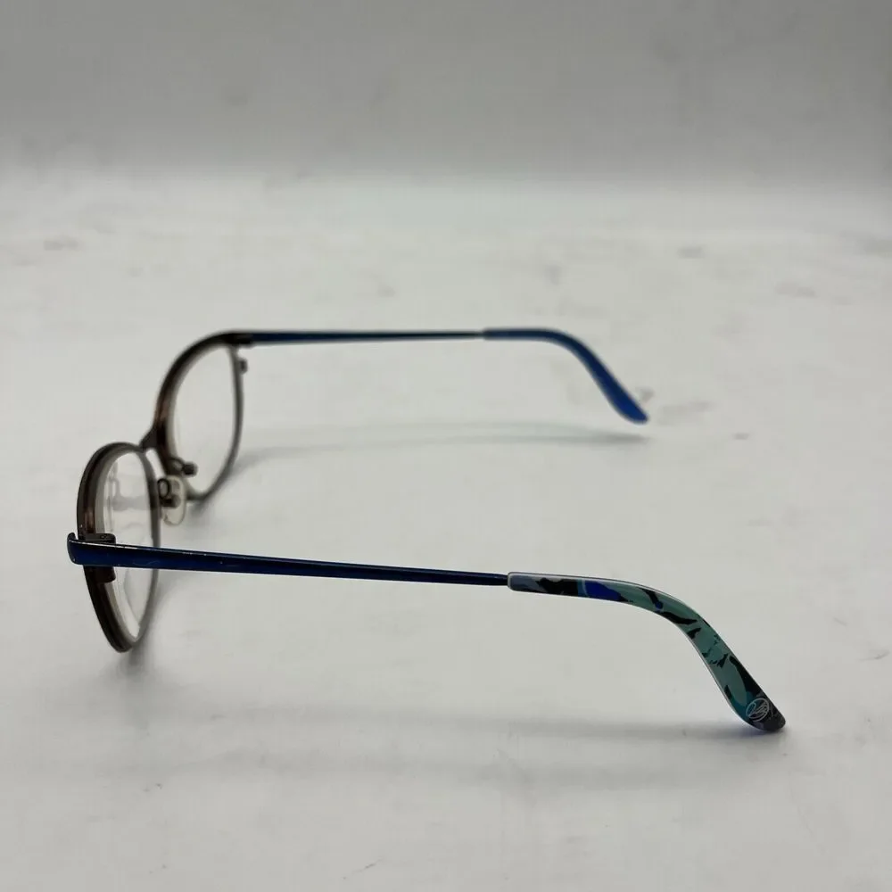 VERA BRADLEY CAMILA CAMOFLORAL BLUE EYEGLASSES SIZE: 53-16-135